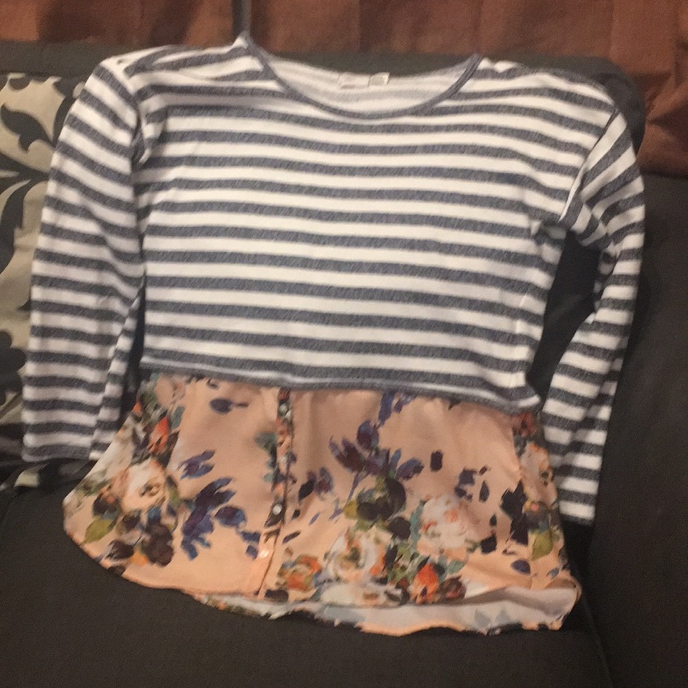 Anthropologie Two Pattern Blouse (Size Medium) - image 1